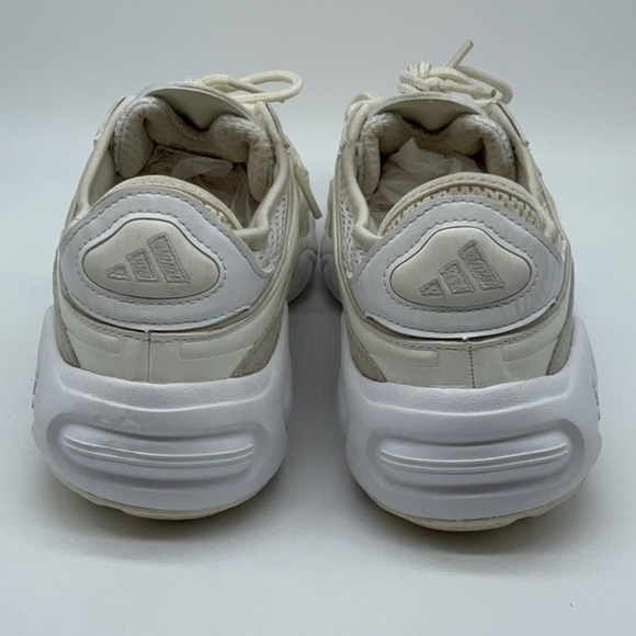 ADIDAS WOMENS WMNS FYW S-97 'TRIPLE WHITE' FOOTWEAR WHITE/OFF WHITE/ORACLE TINT - Picture 6 of 8